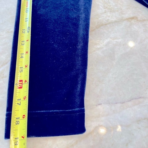 VINTAGE Talbots | Blue Velvet Maxi Gown Long Sleeve Slit |‎ Women's Size Medium - Picture 8 of 9